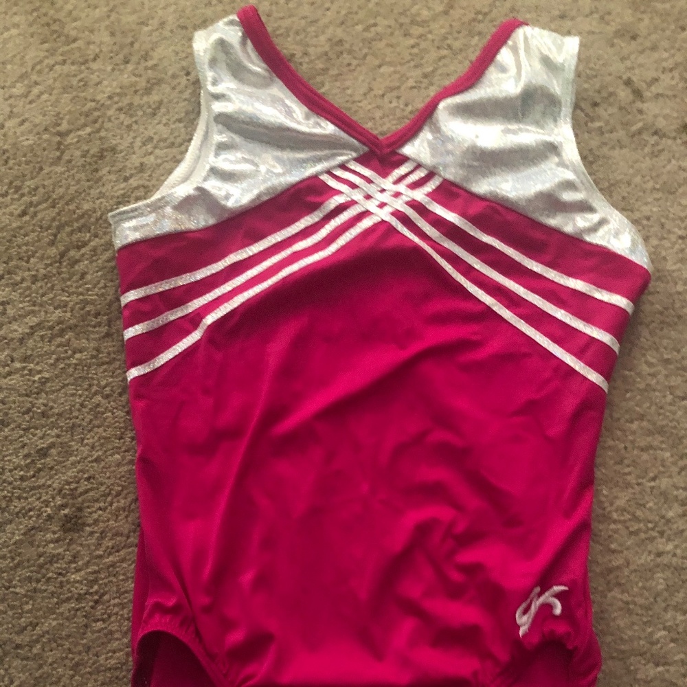 GK hot pink gymnastics leotard AS